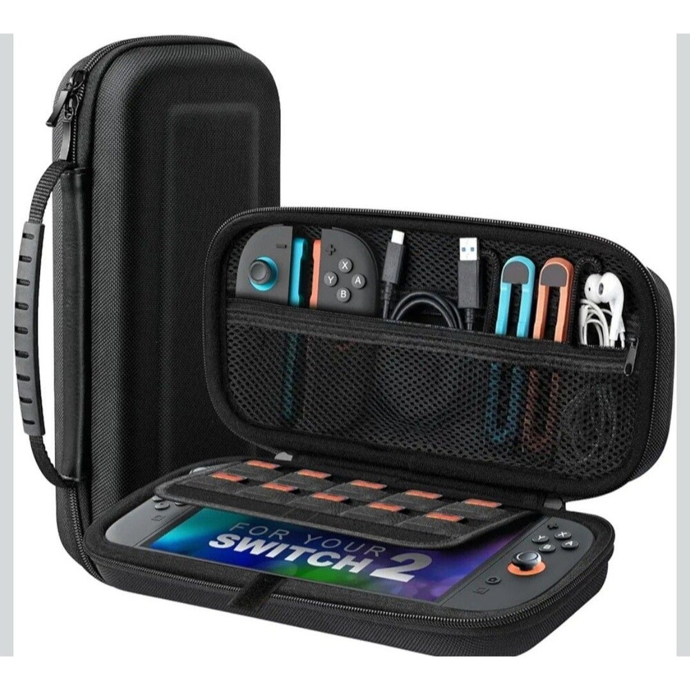 Carrying Case for Nintendo Switch 2 (2025) Rugged Protective Travel Bag Cover